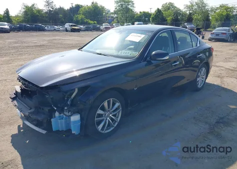 2014 Infiniti Q50 Premium from USA, damaged, VIN JN1BV7AR3EM686411